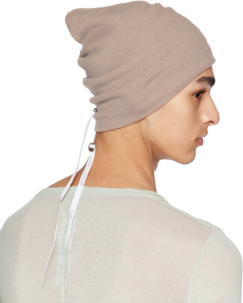 Label Under Construction Taupe Cocoon Beanie