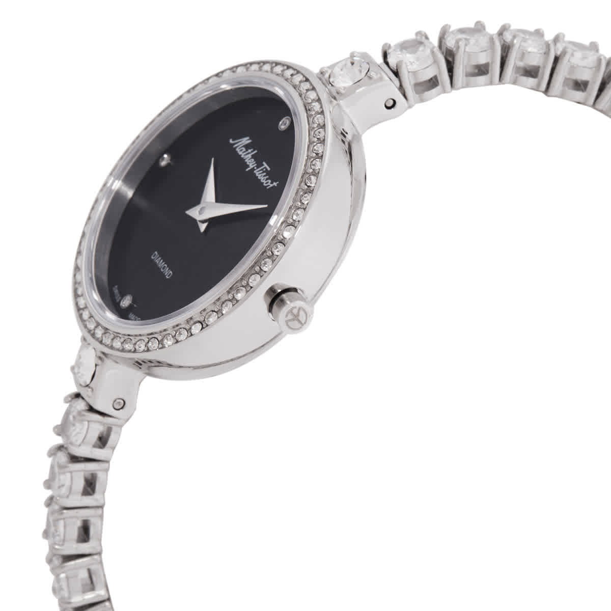 Mathey-Tissot Infinity Quartz Diamond Black Dial Ladies Watch D986SAN