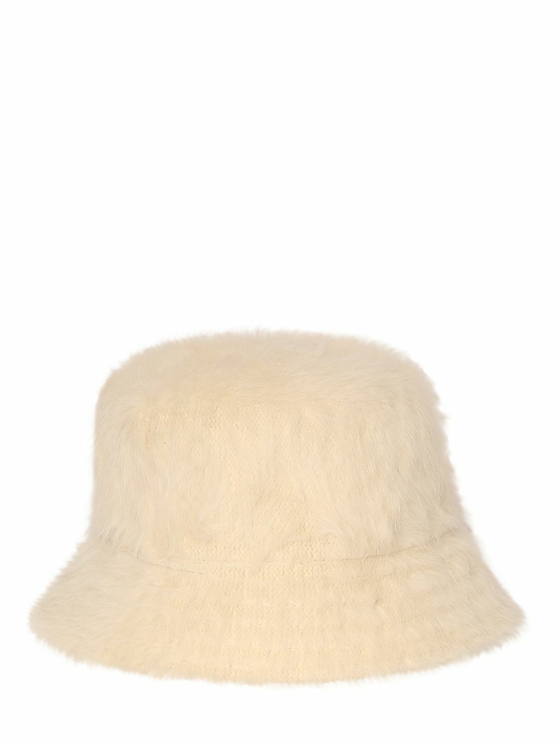AMI PARIS Fluffy Wool & Acrylic Bucket Hat