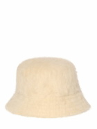 AMI PARIS Fluffy Wool & Acrylic Bucket Hat