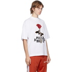 Palm Angels White Rose Boxy T-Shirt