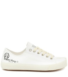 Maison Margiela - Tabi logo canvas low-top sneakers