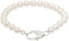 Hatton Labs White Classic Pearl Bracelet