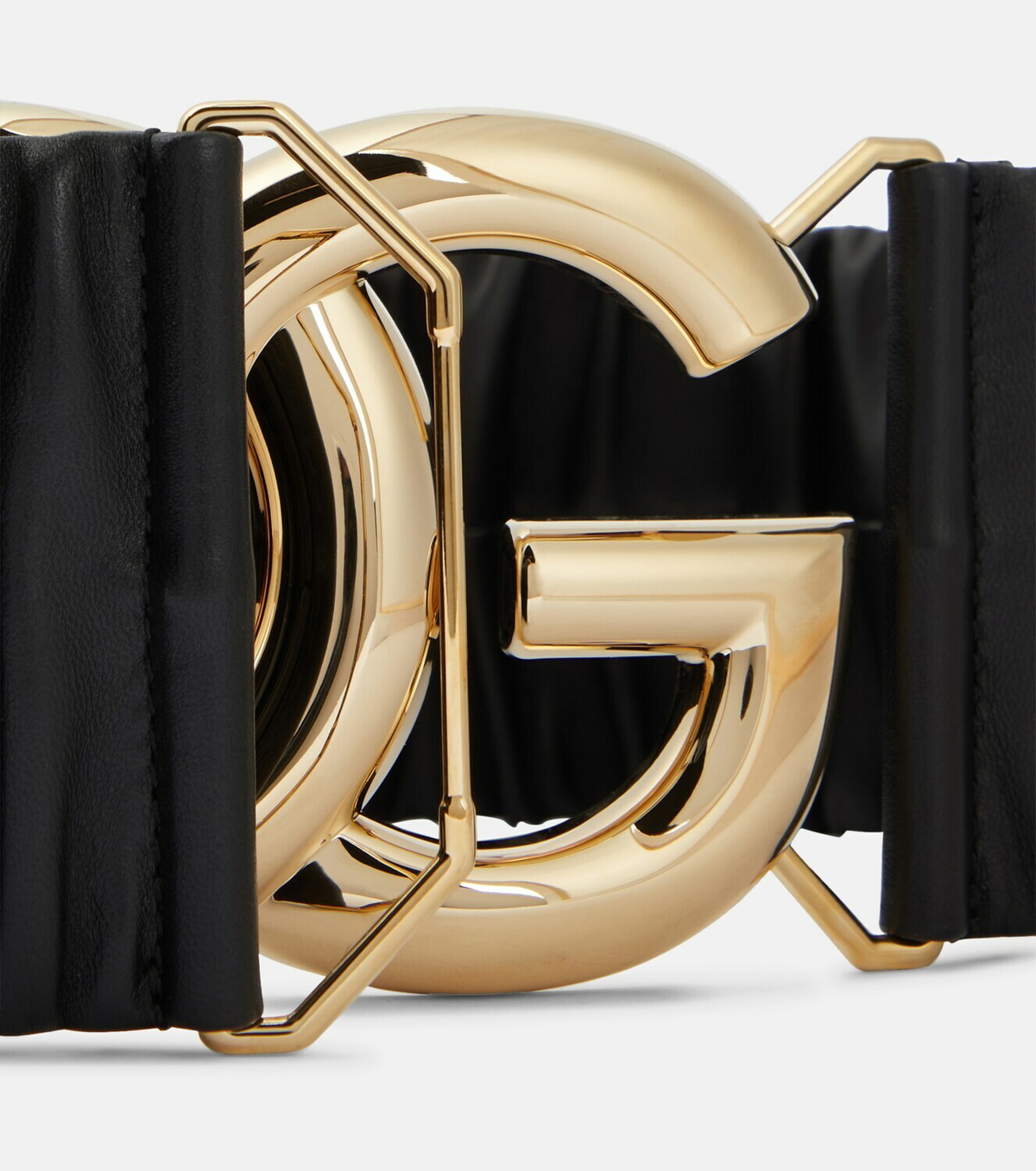Dolce&Gabbana DG gathered leather belt Dolce & Gabbana