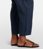 Velvet Taylor linen wide-leg pants