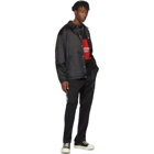 mastermind WORLD Black and Red Boxy Colorblocked Long Sleeve T-Shirt