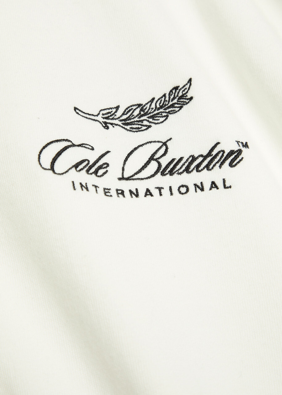 Cole Buxton International Logo-embroidery Cotton T-shirt White