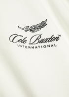 Cole Buxton International Logo-embroidery Cotton T-shirt White