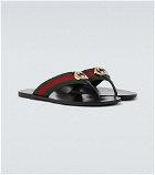 Gucci - Interlocking G thong sandals