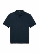 Rubinacci - Positano Cotton Polo Shirt - Blue