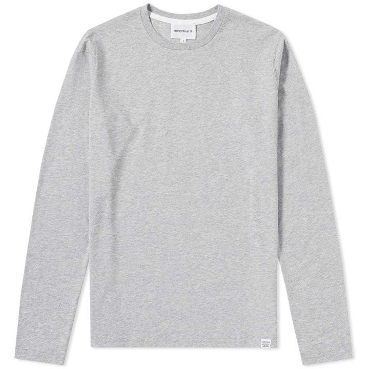 Photo: Norse Projects Long Sleeve Niels Standard Tee Grey