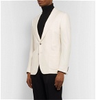 Dolce & Gabbana - Martini Slim-Fit Cashmere and Silk-Blend Blazer - White