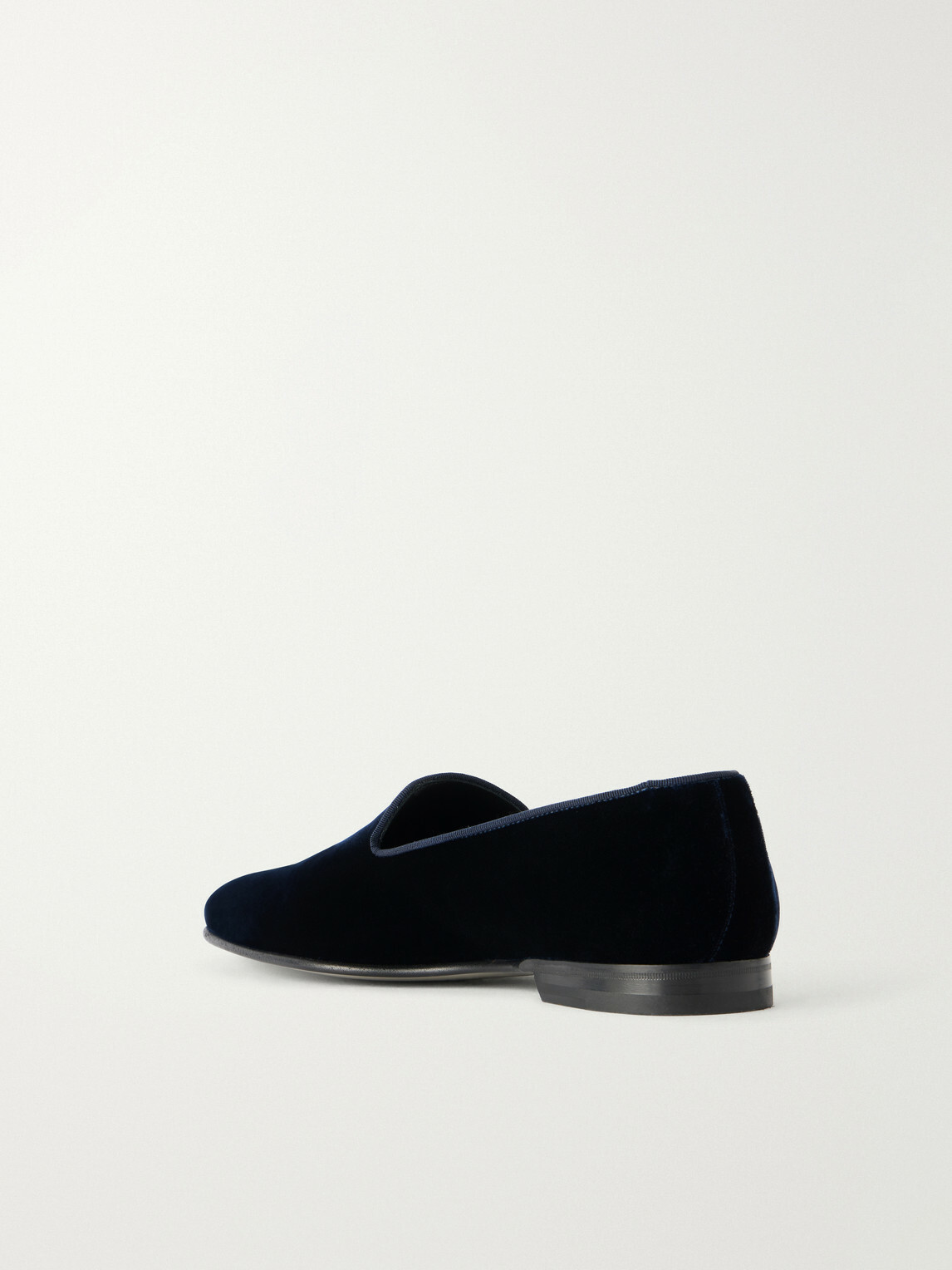 Manolo Blahnik - Mario Velvet Loafers - Blue