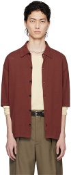 LEMAIRE Red Button Shirt