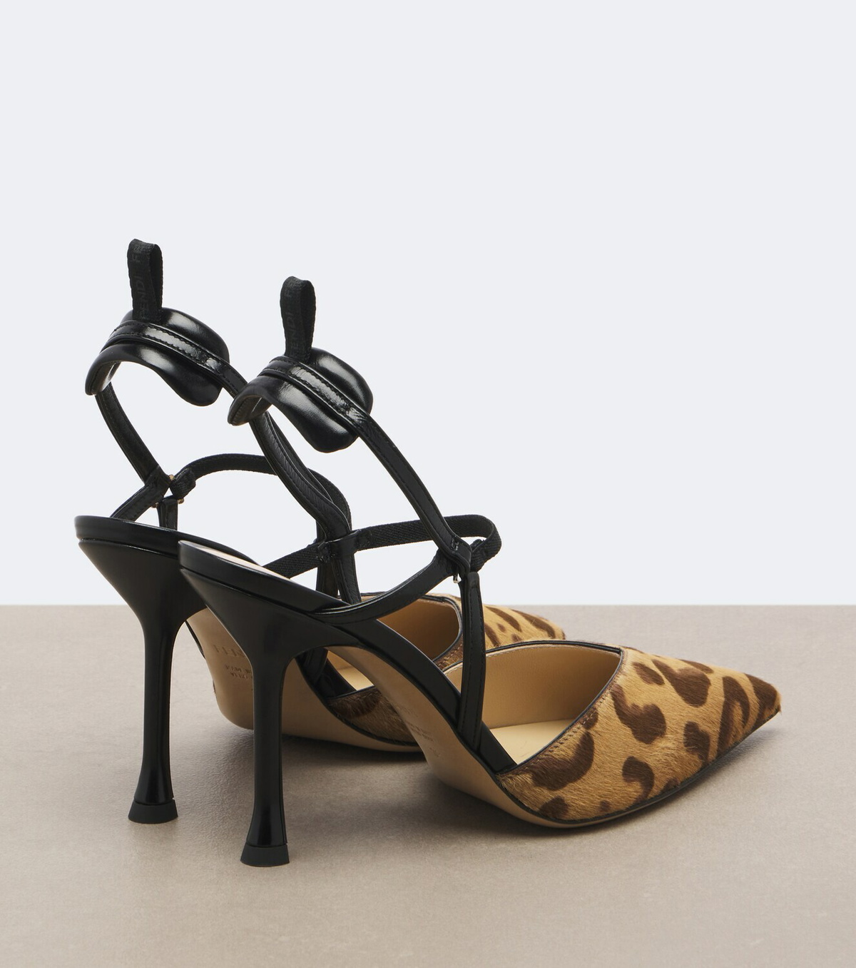 Fendi Colibrì leopard-print calf hair slingback pumps