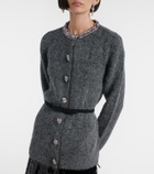 Self-Portrait Belted embellished cardigan