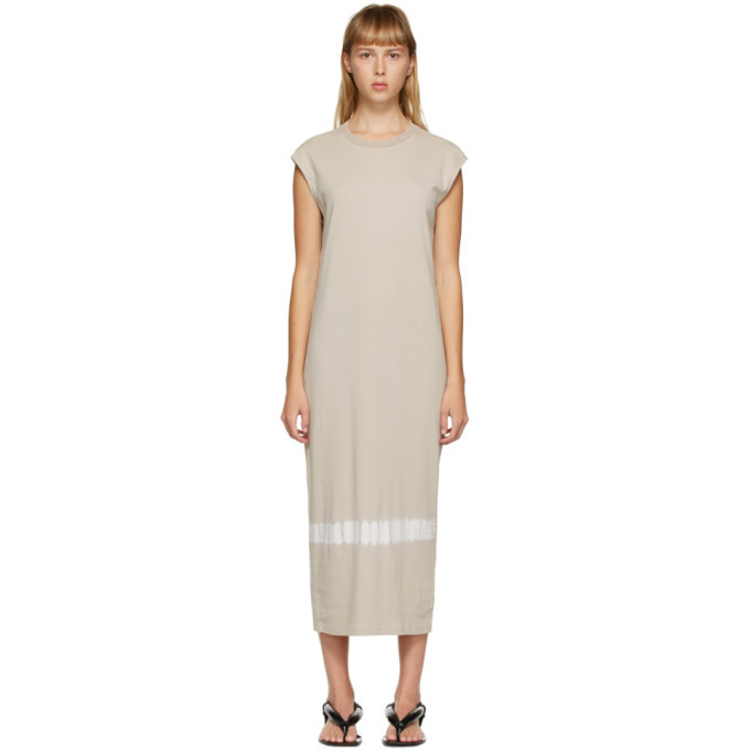 Raquel Allegra Black Tie-Dye Belted T-Shirt Dress Raquel Allegra