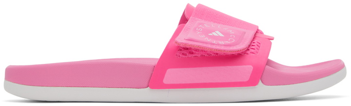 Photo: adidas by Stella McCartney Pink Velcro Slides