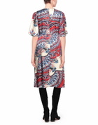 Jucca Womens Midi dress in Red