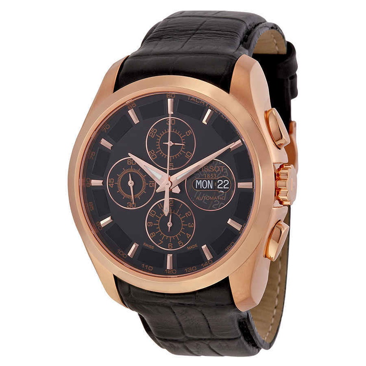 Photo: Tissot Couturier Valjoux Black Dial Mens Watch T0356143605100
