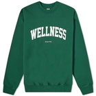 Sporty & Rich Wellness Ivy Crew Sweat in Racing Green/White