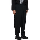 Yohji Yamamoto Black Wool Gabardine Trousers