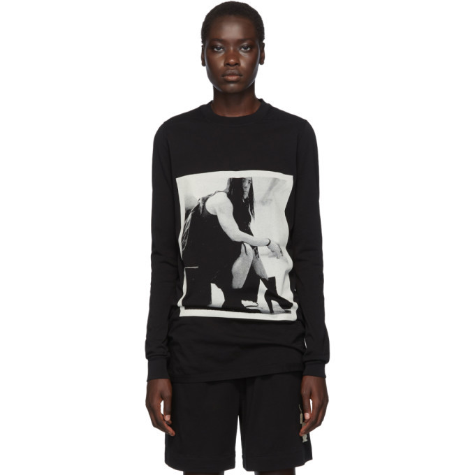 Rick Owens Drkshdw Black Rick Long Sleeve T-Shirt Rick Owens