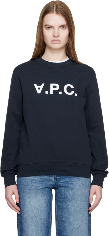 Photo: A.P.C. Navy Standard Grand 'VPC' Sweatshirt