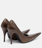 Acne Studios Bonnie embossed leather pumps