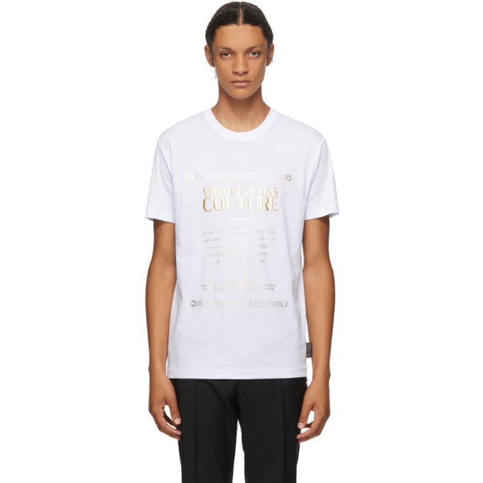 Photo: Versace Jeans Couture White Etichetta T-Shirt