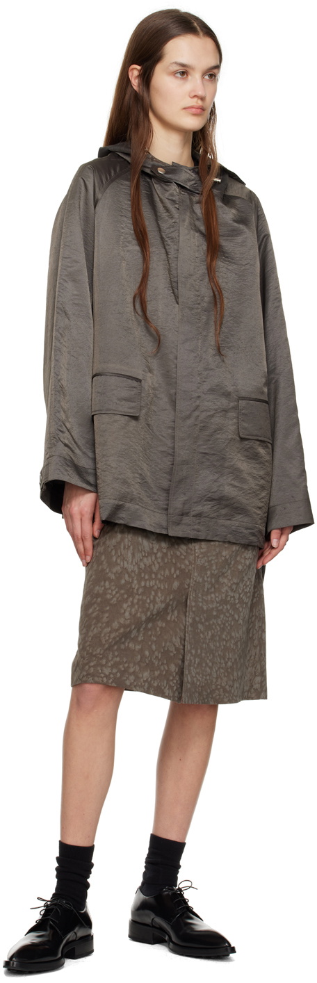 UMBER POSTPAST Taupe Hooded Jacket