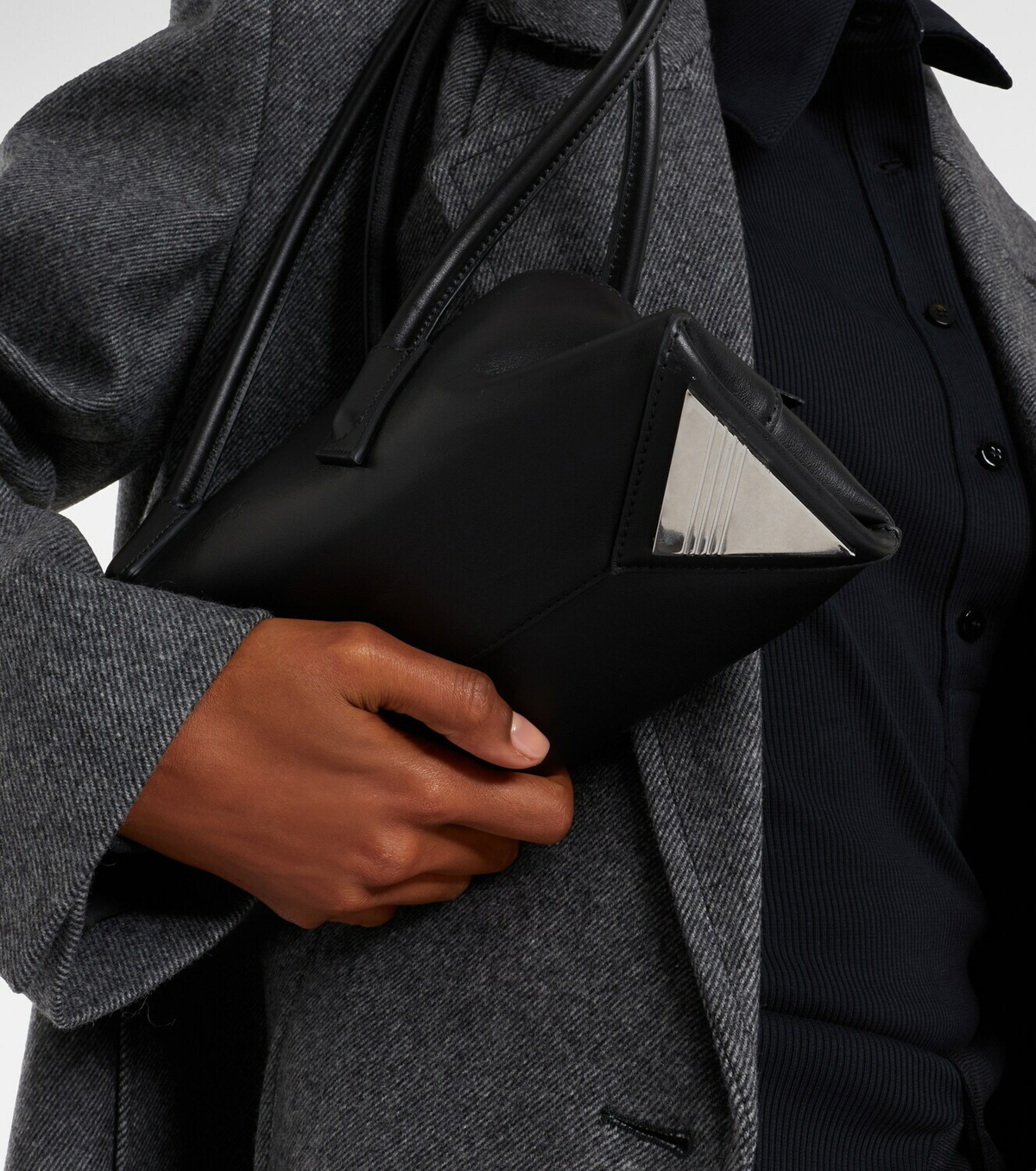 The Attico La Passeggiata Small leather tote bag