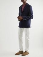 Massimo Alba - Herringbone Wool-Blend Blazer - Blue