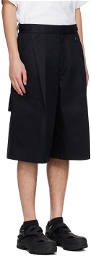 Wooyoungmi Navy One-Tuck Shorts