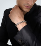 David Yurman 925 sterling silver chain bracelet with diamonds
