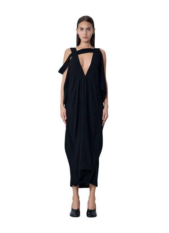 Photo: Yohji Yamamoto Draped Maxi Dress