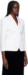Marni White Poplin Baby Single Breasted Blazer