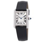 Cartier Tank Must Small Model Diamond Silver Dial Watch W4TA0031