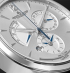 Jaeger-LeCoultre - Master Geographic Automatic 39mm Stainless Steel and Alligator Watch, Ref. No. JLQ3848420 - Silver