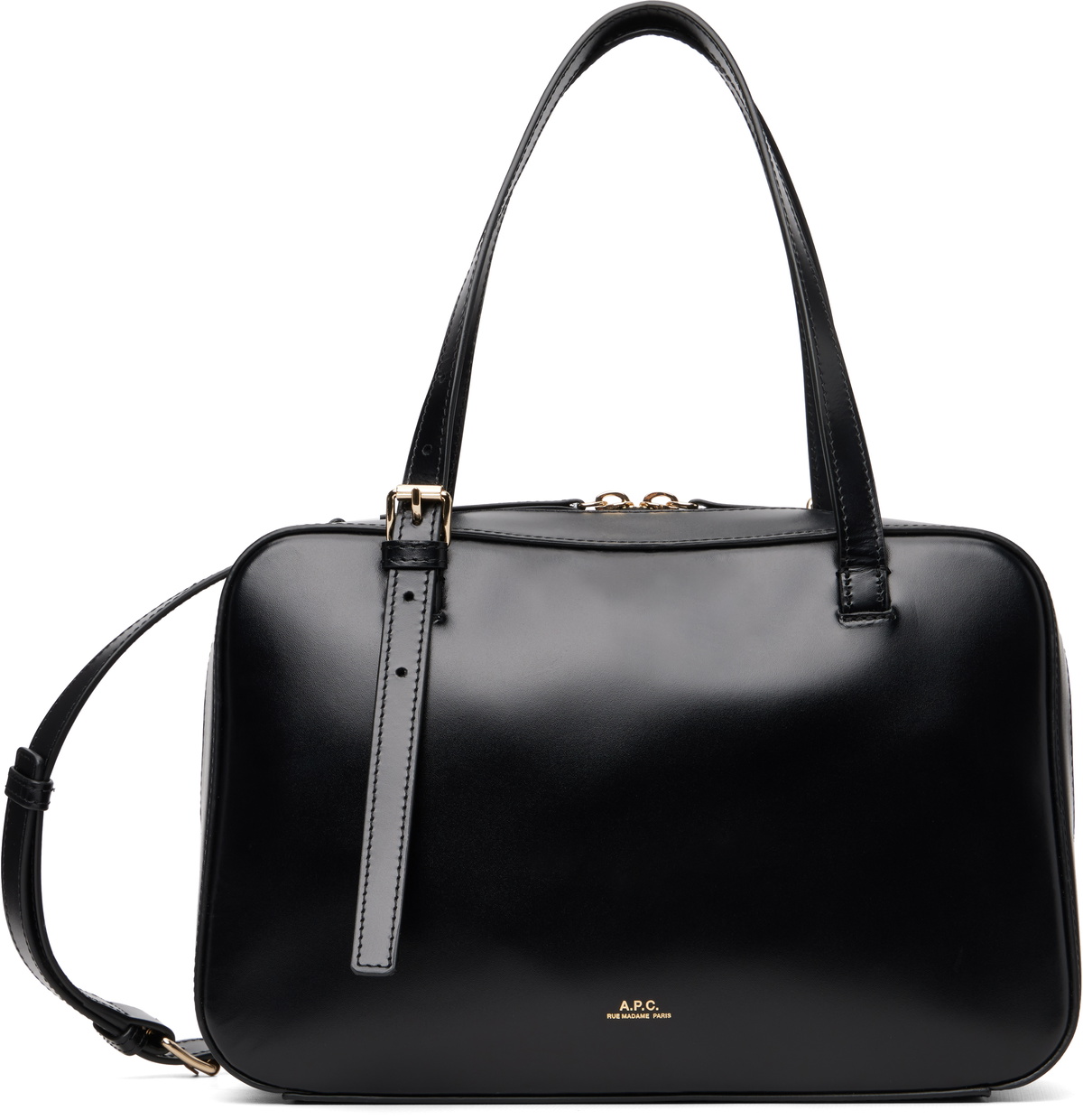 A.P.C. Black Virginie Box Bag