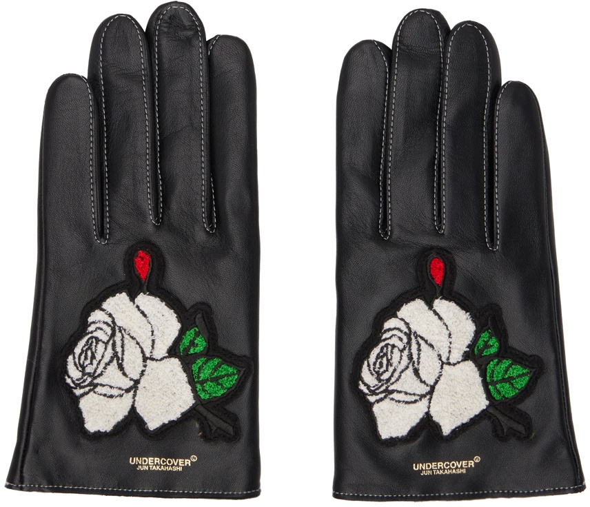 Photo: UNDERCOVER Black Patch Gloves