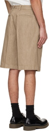 Jil Sander Beige Lightweight Denim Shorts
