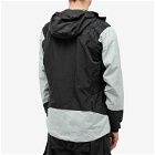 Adidas Men's Xperior Hybrid Rain Jacket in Wonder Silver/Black