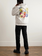 KENZO - Boke Boy Oversized Logo-Print Cotton-Jersey Hoodie - Neutrals