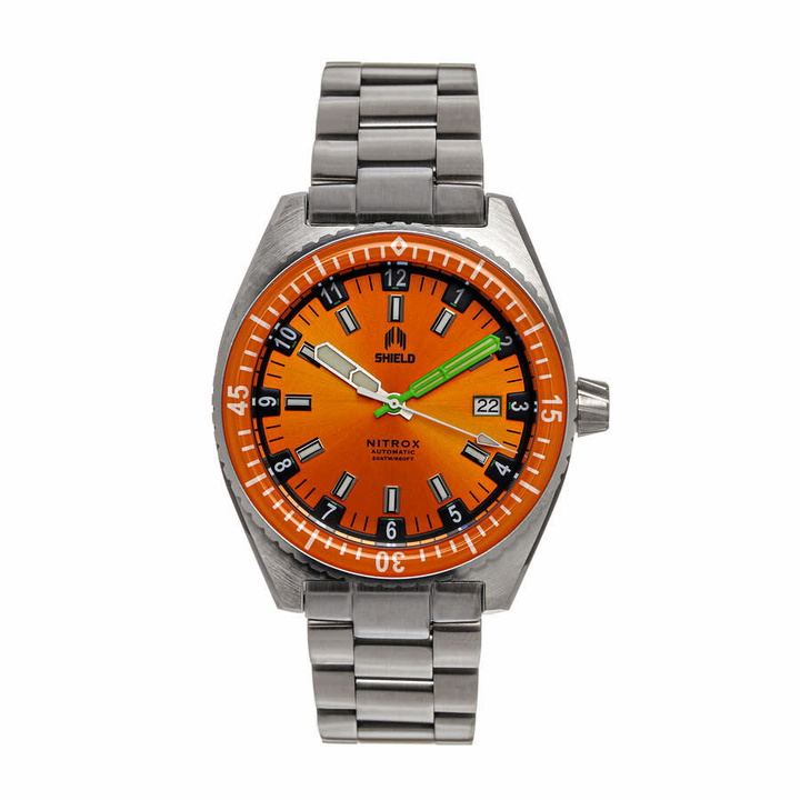 Photo: Shield Nitrox Automatic Orange Dial Mens Watch SLDSH114-2
