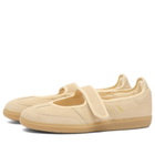 Adidas Women's Samba Jane Sneaker in Sand Strata/Sand Strata/Gold Met.