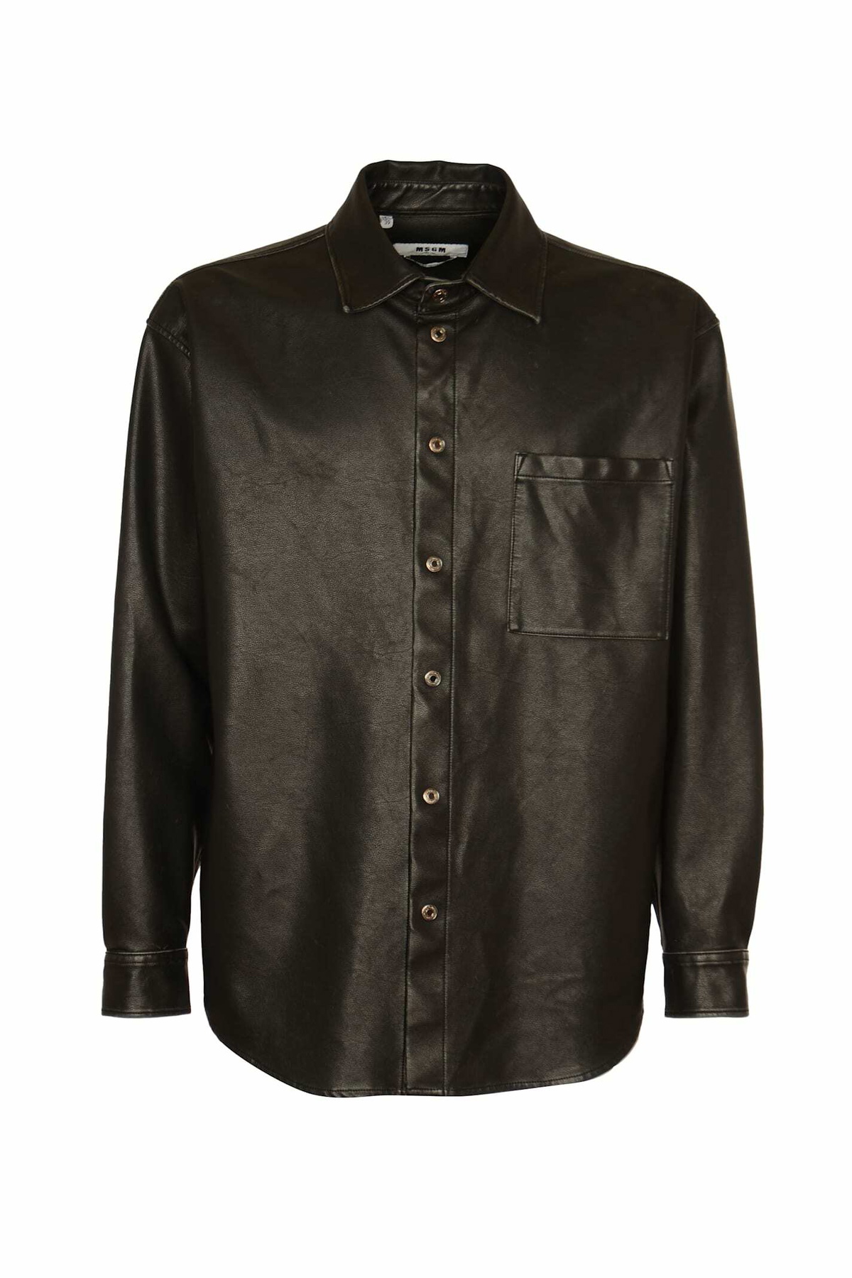 MSGM Long Sleeved Press-stud Shirt