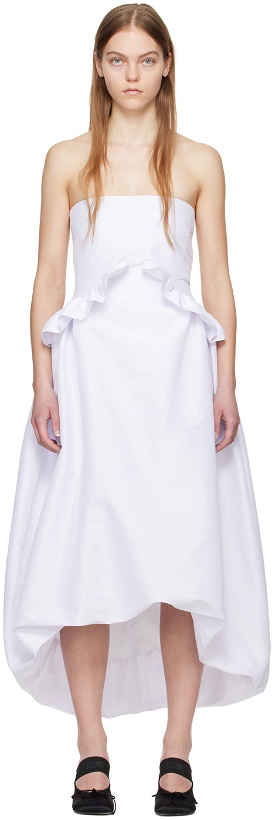 Photo: Kika Vargas SSENSE Exclusive White Jane Midi Dress
