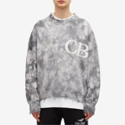 Cole Buxton Men's Distressed CB Knit Sweat in Charcoal