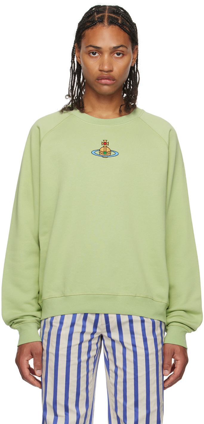 Vivienne Westwood Green Embroidered Sweatshirt